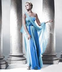 Uber Den Dachern Von Nizza Blue Chiffon Dresses Edith Head Designs Chiffon Prom Dress