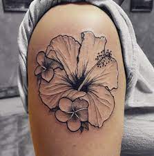 Hibiscus Flower Tattoo Erin Isaacs Tattoos For Women Flowers Hibiscus Tattoo Red Ink Tattoos
