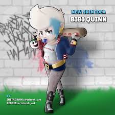 She will wear the outfit of a female golf player. New Skin Idea Bibi Quinn Brawlstars