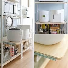 スチールレンジ台 emery エメリー ハイタイプ 公式 北欧インテリア 家具の通販エア リゾーム キッチン収納 キッチン キッチンインテリア 収納グッズ インテリア 収納 kitchen インテリア 家具 台所の床 レンジ台