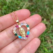 Check spelling or type a new query. Our Lady Of Guadalupe Pendant Virgin Mary Medal Gift Mom Virgen De Guadalupe Our Lady Of Guadalupe Necklace Virgin Mary Necklace Olog Jewelry Necklaces Valresa Com