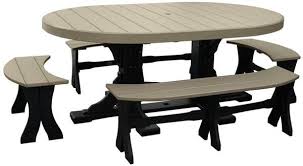 Maybe you would like to learn more about one of these? Luxcraft Oval Outdoor Poly Dining Set With Benches From Dutchcrafters