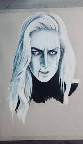 #greekmythology is one of my favourites so I kinda had to 💙 @mythicallrose  #phobos #fear #art #speeddrawing #blue #halsey