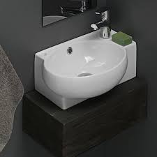 Votre meuble wc au meilleur rapport qualité/prix c'est ici ! Mini Ceramic Vessel Bathroom Sink With Overflow Coin Lavabos Lavabos Idee Toilettes