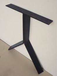 Set Of Two Metal Table Legs Y Shaped Iron Table Legs 27 Flat Steel Table Legs Modern Table Legs Industrial Metal Table Legs Demir