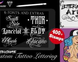 Discover the different types of fonts and how they are displayed. Tattoo Font Etsy