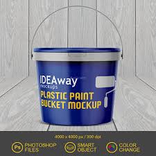 Plastic Paint Bucket Mockup Paint Buckets Mockup Background Pictures