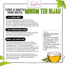 Teh hijau dipercaya bermanfaat untuk kesehatan dan juga untuk diet. Facebook