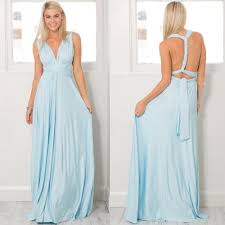 Light Blue Bridesmaid Infinity Dress Convertible Wrap Multiway Cocktail Maxi Unbranded Infini Women S Evening Dresses Multiway Bridesmaid Dress Long Sundress