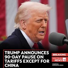 After days of economic turmoil and global frustration with his tariff  policies, President Donald Trump announced