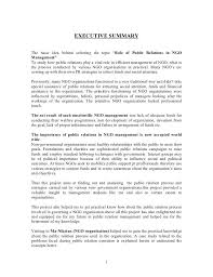 Executive Summary The Basic Idea Behind Selecting The Topic Role Of Public Relations In Ngo Managemen Public Relations Relatable Scholarship Thank You Letter