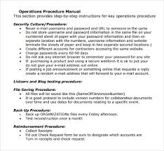 10 Operation Manual Templates Free Printable Word Pdf Checklist Template Templates Manual