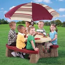 Costco Step2 Naturally Playful Picnic Table With Umbrella Kids Picnic Table Picnic Table With Umbrella Kids Picnic