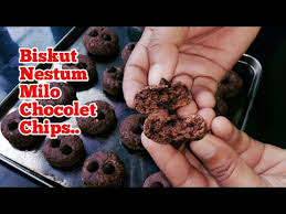 Bebola milo ni sangat sedap. Resepi Biskut Nestum Milo Chocolet Chips Tanpa Majerin Dan Butter Cup Youtube