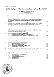 Interior Design Exam Paper April 2009 Civil Engineering 8th Semester Docsity