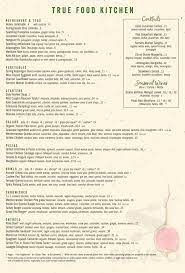 You'll fall in love with culinary food like never before. True Food Kitchen Menu In El Segundo California Usa