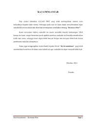 Contoh kesimpulan dan saran pada proposal penelitian. Makalah Rencana Bisnis Business Plan