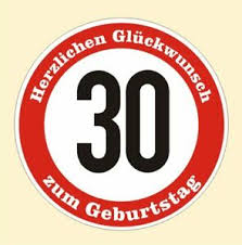 Thirty is the sum of the first four squares, which makes it a square pyramidal number. Verkehrsschild 30 Geburtstag Aufkleber Verkehrszeichen Strassenschild Birthday Ebay