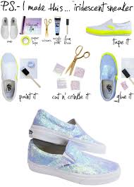 Schillernde Sneakers Schuhe Neu Gestalten Kleidung Selber Nahen Schuhhandwerk