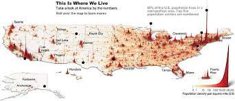 Usa Population Density Map 3d Map Type And Image Usa Map