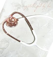 Best gifts ideas for nurses, doctors, emt and other medical professionals. Crystall Zed Stethoscope Mdf Md One Crystallizedbybri Rose Gold Stethoscope Bling Stethoscope Stethoscope