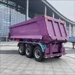 China-Made 3 Axle 60t 70t 100t 120t Tipper Trailer for Heavy Load  Transportation Trailer for Construction Efficient Rear Tipper Semi