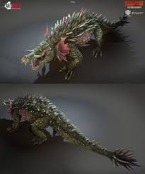 1 description 2 powers and abilities 3 history 4 trivia once a regular american crocodile from the florida everglades, after her mutation, lizzie grew to gigantic proportions, measuring well over a hundred feet in length. Artstation Rampage Ar Unleashed Lizzie Art Bully Productions Monster Artwork Kaiju Design Kaiju Monsters