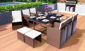 L'ensemble table et chaises de. Salon De Jardin Encastrable En Resine De 5 9 11 13 15 Ou 17 Pieces