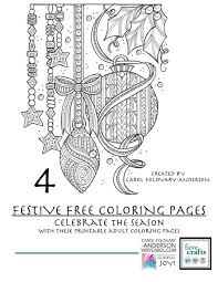 Getcolorings.com has more than 600 thousand printable coloring pages on sixteen thousand topics including animals, flowers, cartoons, cars, nature and many many more. 4 Festive Free Holiday Coloring Pages For Adults Pdf Favecrafts Com