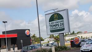 Granville Quand Mcdonald S Taquine Burger King Avec Une Publicite