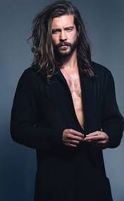 Cool Ideas For Older Men Hairstyles Side Parted Long Wavy Hair Beard 2 1 Long Hair Beard Long Hair Styles Men Long White Hair