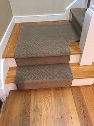 Tone On Tone Patterned Carpet As Runner On Steps Kitchencarpetrunnersnonslip Patterned Carpet Carpet Runner Stair Runner Carpet