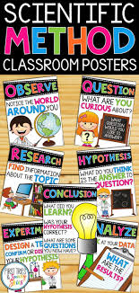 Printable Scientific Method Posters For Kids Elementary Scientific Method Posters Science Classroom Decorations Elementary Science Experiments