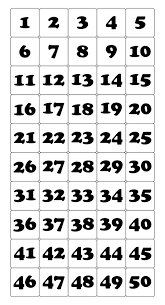 For example, to get a list of 1,000 unique numbers as the final result, randarray would have to generate of array of 1,000,000 random numbers (1000^2) internally. 10 Best Printable Number Grid 1 50 Printablee Com