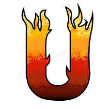 Es stimmt mit dem lateinischen alphabet überein und umfasst 26 buchstaben . Flames Alphabet Letter U Stock Illustration Illustration Of Black 6476451