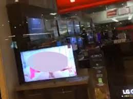 PORN accidentally screened in TV stores window display leaving passing  shoppers red faced - The Mirror
