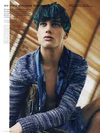Sylvester Ulv Erik Andersson Embrace Grunge For I D Mens Blue Hair Hair Colour For Men Tie Dye Hair