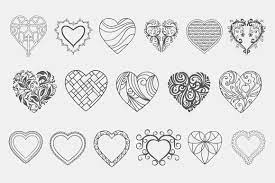 Decorative Heart Vectors Volume 1 Heart Doodle Hearts Drawing Cute Tiny Tattoos