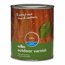 Wilko Outdoor Clear Satin Varnish 750ml Wilko