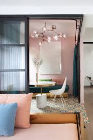 Photo 1 Of 7 In See How This Colorful Hong Kong Apartment Was Made To Pastel Living Room Bright Apartment Interior Design