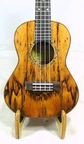 Alulu Solid Spalted Mango Wood Tenor Ukulele Natural Wood Grain Hard Case Bu220 Tenor Ukulele Ukulele Ukulele Design