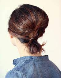 60 Creative Updo Ideas For Short Hair Short Hair Ponytail Ponytail Hairstyles Short Ponytail