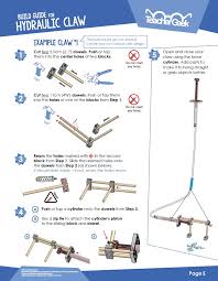 Free Stem Steam Engineering Document Downloads For Classroom Or Home School Use Design And Build A Hydraulic Claw Stem Camp Steam Science Science For Kids