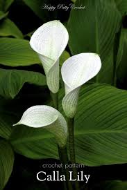 Crochet Pattern For A Calla Lily Crochet Flower Pattern For Etsy In 2020 Calla Lily Arum Lily Crochet Flower Patterns