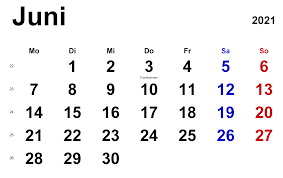 Die beste art, ihre planung festzulegen und ihre termine einzutragen – unsere kalender juni 2021 zum ausdrucken kostenlos monatskalender stehen nachstehend zum download zur verfügung. Kalender Juni 2021 Feiertage Betacalender4u