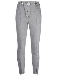 Black And White Houndstooth Pants Alexander Wang Houndstooth Trousers Grey Trousers Alexander Wang Houndstooth