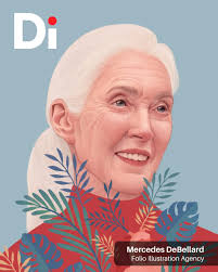 A bold, colorful illustration by Michael Driver (@michaeldriver) of  cultural staples