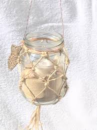 Hanging money plants make your home look amazing idea to growing money plant at home green plants. Diy Makramee Sommerdeko Weckglas Mit Fischernetz Als Windlicht Oder Vase Chalet8