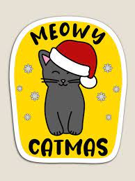 Meowy Catmas Cat Lover Cute Festive Christmas Holiday Yellow Home And Lifestyle Goods Cat Lovers Christmas Cats Catmas