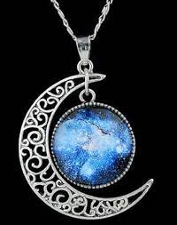 Delicate Women S Faux Gem Moon Round Pendant Necklace Round Pendant Necklace Moon Necklace Gemstone Necklace Pendant